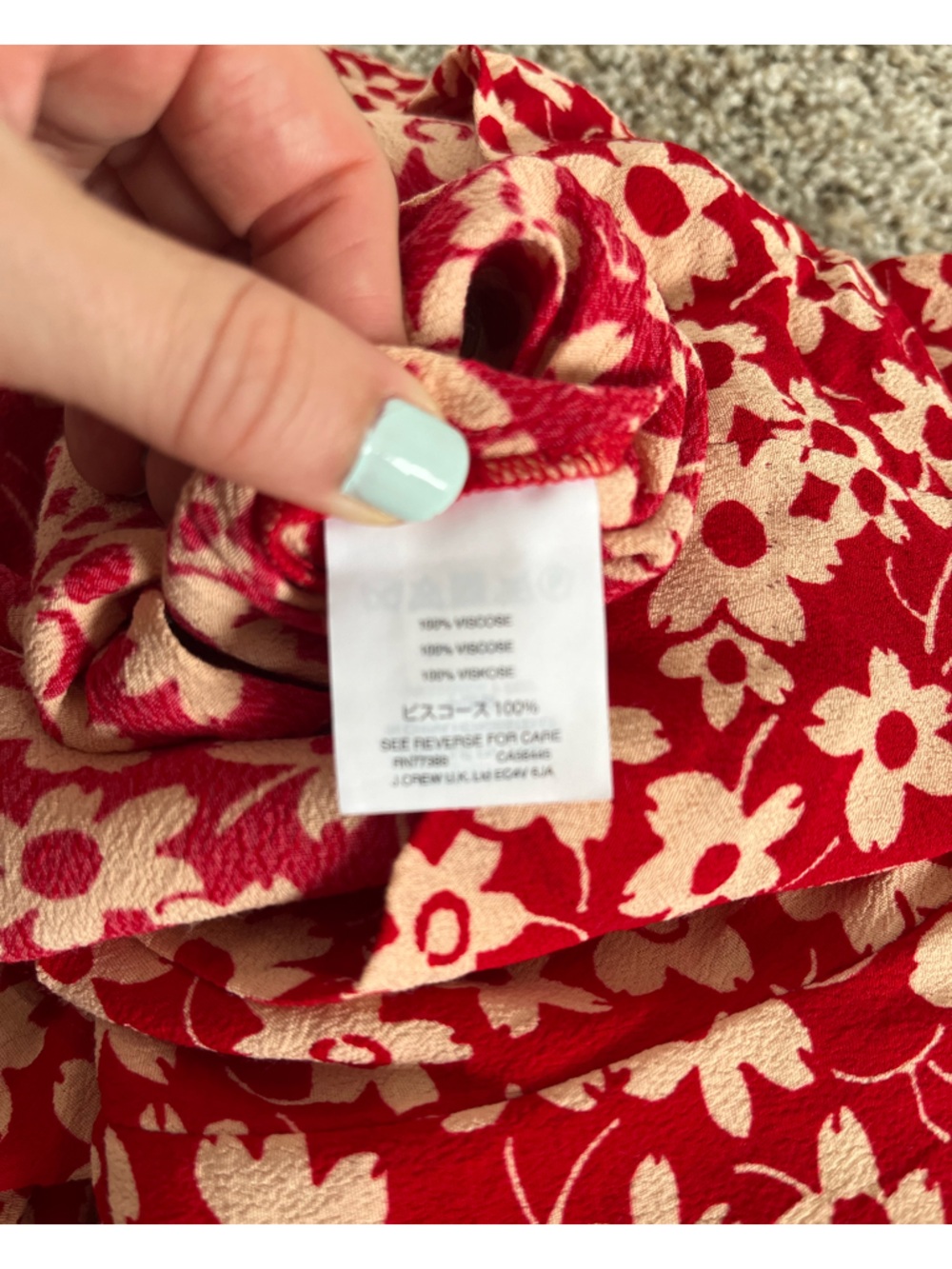 Madewell Floral Wrap Romper Red Cream Daisy Print Womens 6 Cottagecore - Picture 9 of 10